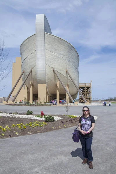 Encontro Arca Williamstown Eua Construído Acordo Com Dimensões Dadas Bíblia — Fotografia de Stock