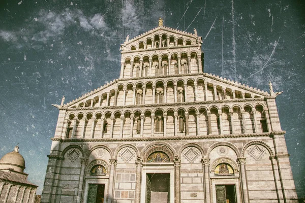 Katedra Pizie Krzywej Wieży — Zdjęcie stockowe