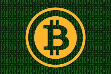 Bitcoin ünlü cryptocurrency sembolü