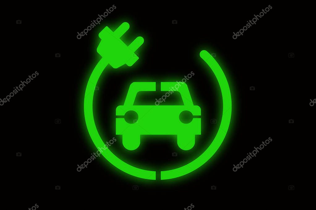 Electric car graphic concept