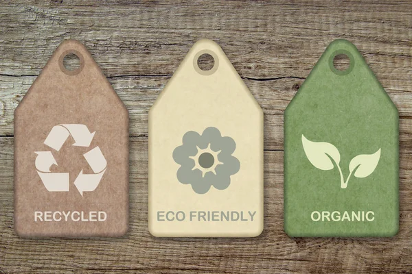 Экологически Чистые Органические Пищевые Символы — стоковое фото