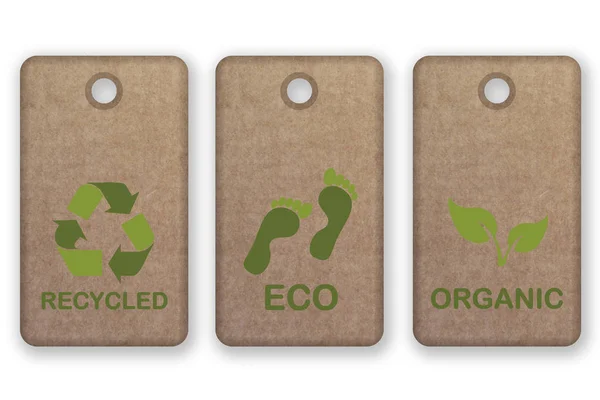 Eco Friendly Organic Food Symbols — Stock Photo, Image