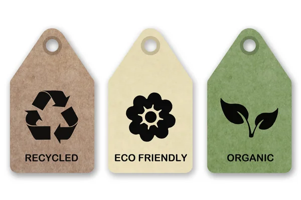 Eco Friendly Organic Food Symbols — Stock Photo, Image