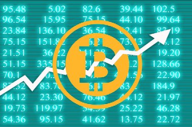 Bitcoin ünlü cryptocurrency sembolü