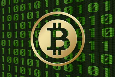 Bitcoin ünlü cryptocurrency sembolü