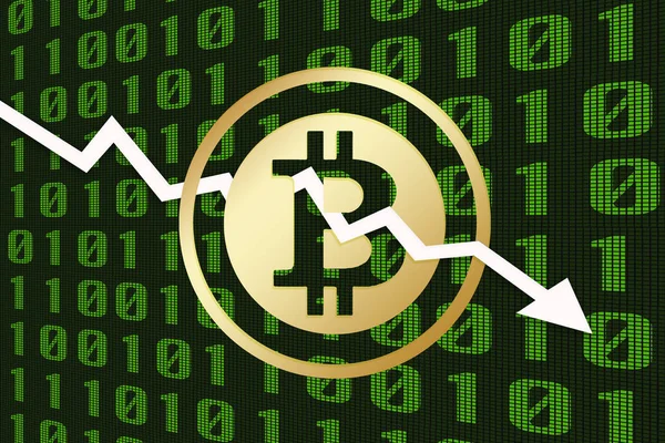 Bitcoin Известный Символ Криптовалюты — стоковое фото