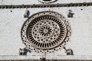 Series of rosoni Italian churches clipart