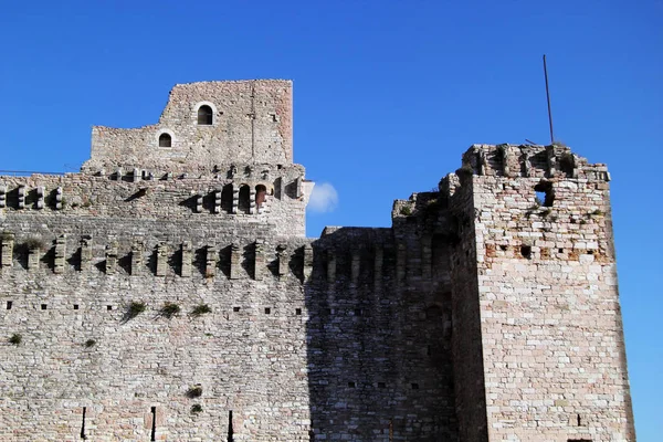 Antico Castello Vicino Assisi Umbria Italia — Foto Stock