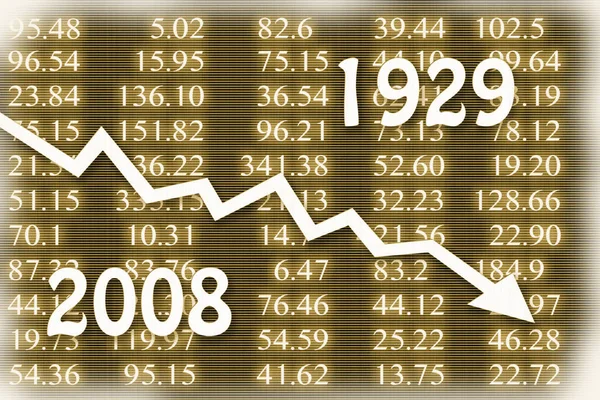 Stock market crash during the economic crisis