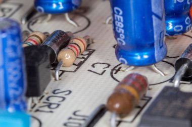 elektronik devre yakın çekim