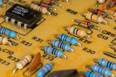elektronik devre yakın çekim