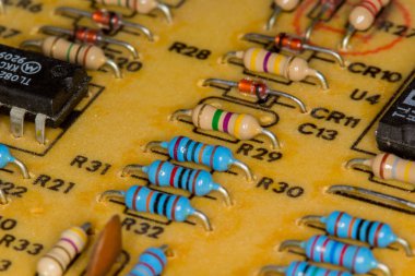 elektronik devre yakın çekim