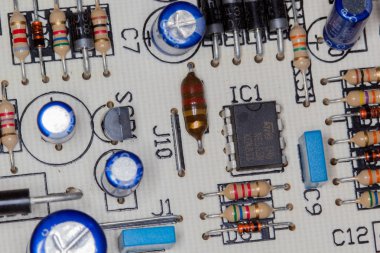 elektronik devre yakın çekim