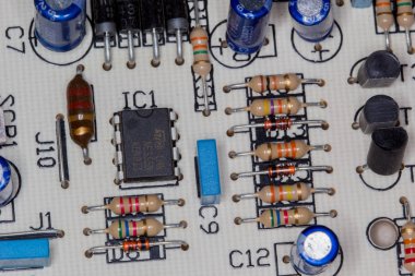 elektronik devre yakın çekim