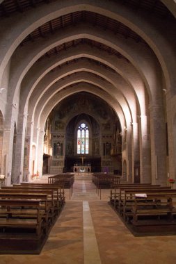 İtalya 'nın Umbria eyaletindeki Gubbio ortaçağ şehri 