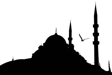 Nuruosmaniye Camii siluet, Istanbul 
