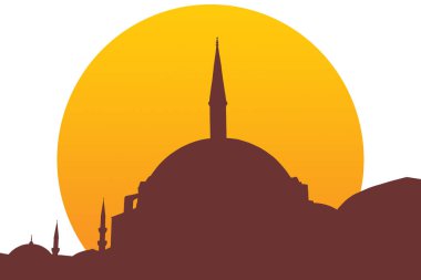 Nuruosmaniye Camii siluet, Istanbul 