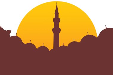 Nuruosmaniye Camii siluet, Istanbul 