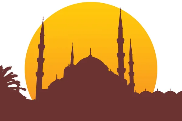 Nuruosmaniye Silhueta Mesquita Istambul — Fotografia de Stock