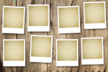 Vintage Polaroid fotoğraf çerçeve şablon 