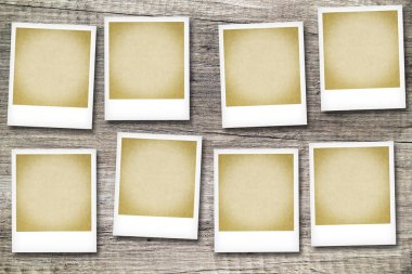 Vintage Polaroid fotoğraf çerçeve şablon 