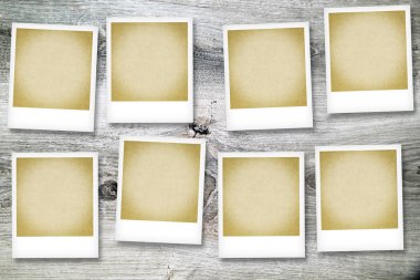 Vintage Polaroid fotoğraf çerçeve şablon 