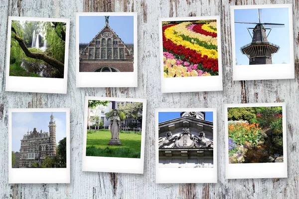 Serie Tema Polaroid Amsterdam — Foto Stock