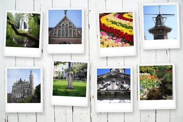 Serie Tema Polaroid Amsterdam — Foto Stock