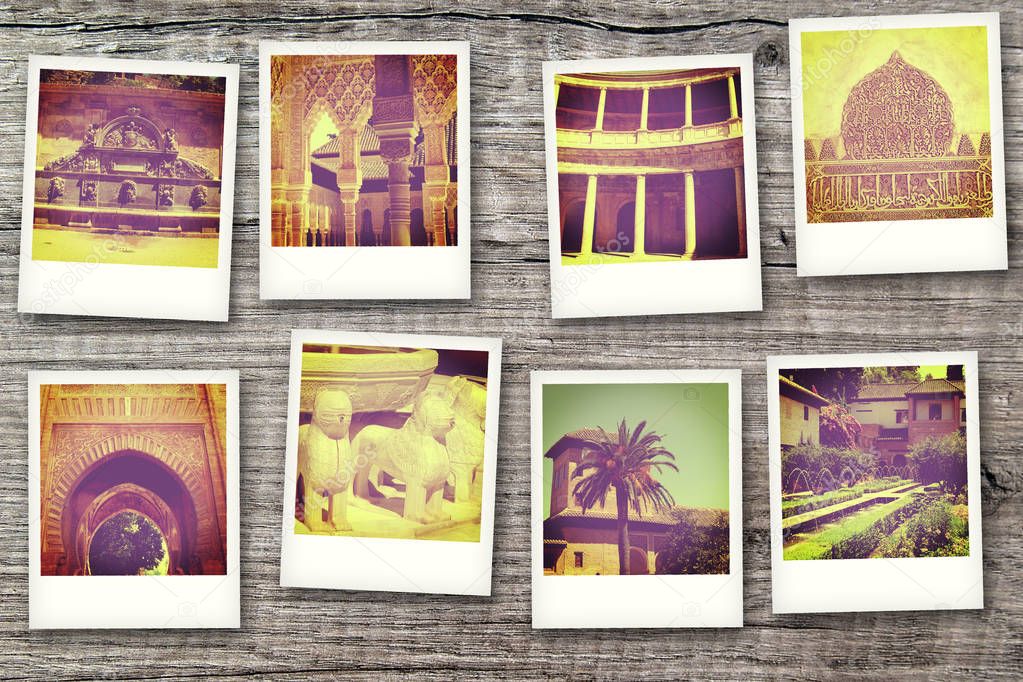 Polaroid series of Alambra Spain