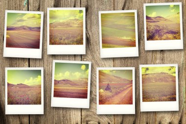 Castelluccio üst düz Polaroid