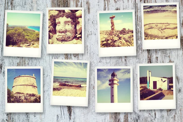 Polaroid Island Formentera — Stock Photo, Image