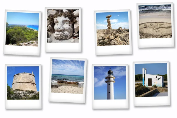 Polaroid Formentera — Stockfoto