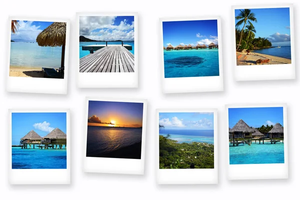 Polaroid Utsikt Över Polynesien — Stockfoto