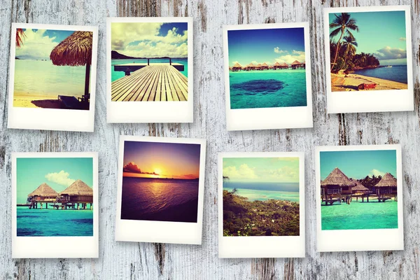 Vistas Polaroid Polinesia — Foto de Stock