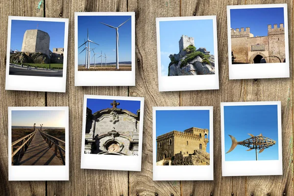 Polaroid Serie Tarifa Spagna — Foto Stock