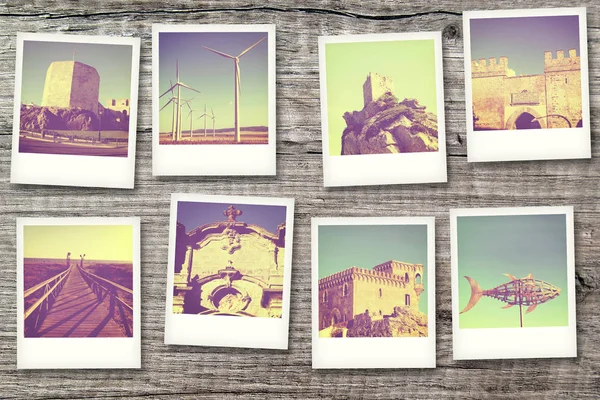 Polaroid Serii Hiszpania Tarifa — Zdjęcie stockowe