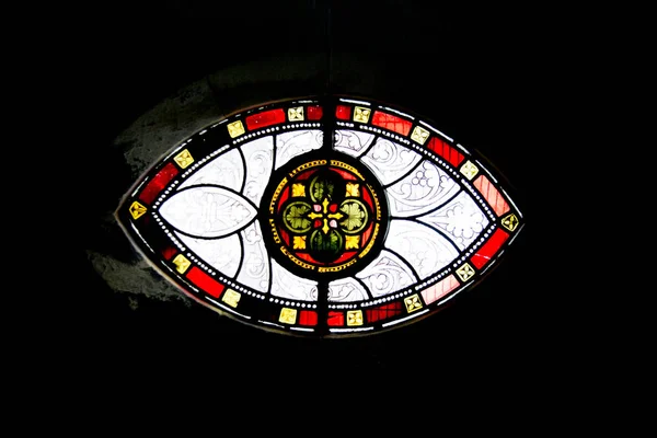 Glasmalerei Der Heiligen Dreifaltigkeit Der Christuskirche — Stockfoto