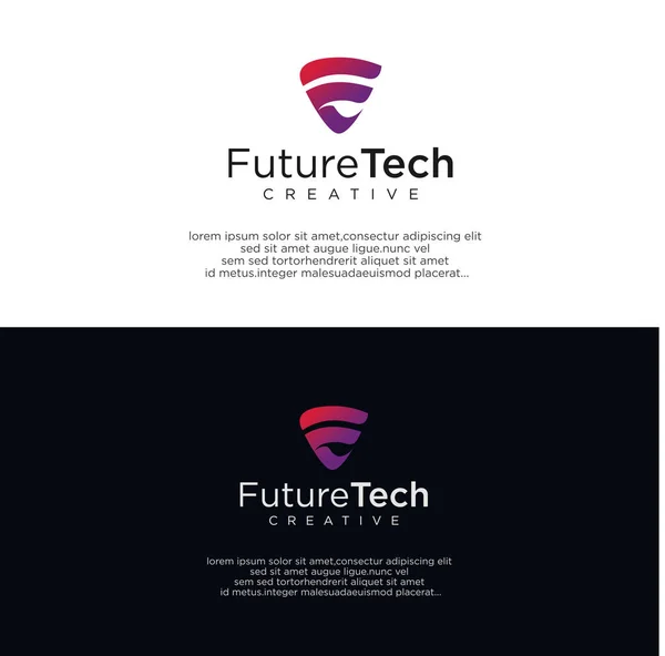 List Trójkąt Logo Tech Design Wektor Ilustracja Zapasów Trójkąt Tech — Wektor stockowy