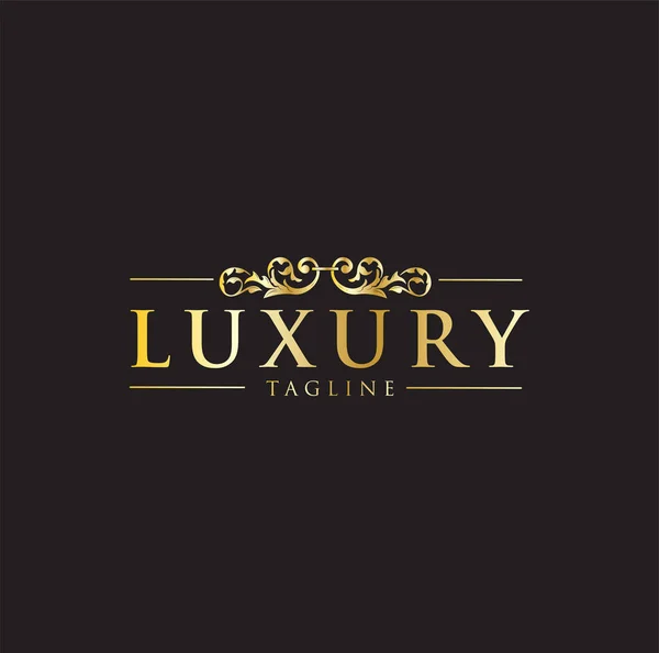 Trouwen Logo Design Luxe Logo Gold Design Boutique Element Logo — Stockvector