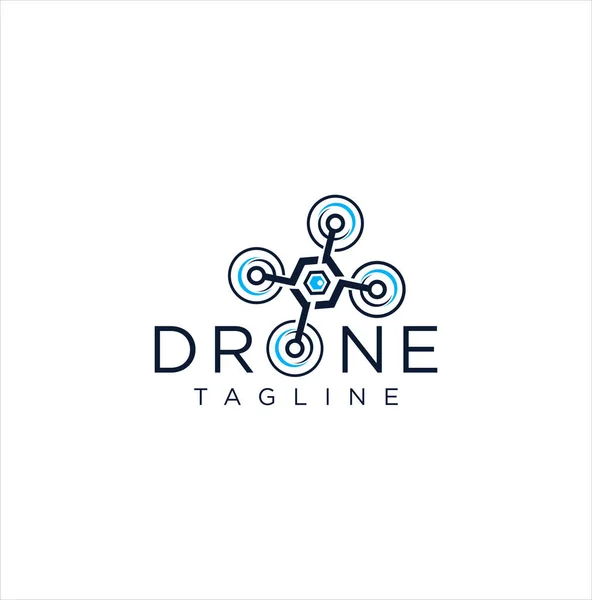 Drone Logo Icona Design Vector Stock Drone Cam Logo Design — Vettoriale Stock