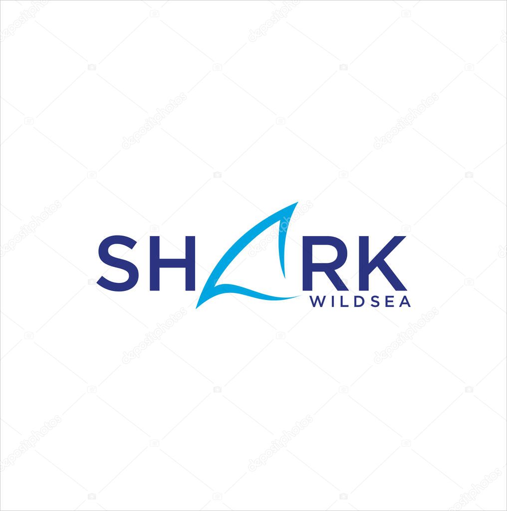Shark Fin logo Design Template Vector illustration