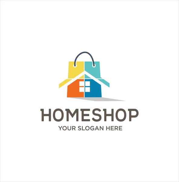 Logo Del Mercato Della Casa Home Comprare Logo Design Home — Vettoriale Stock