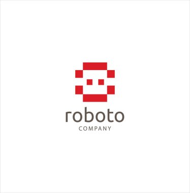 Robot logosu tasarımı. Evrensel robot logosu Tasarım Vektörü