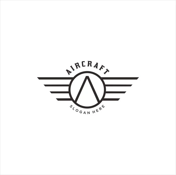 Carta Shield Wings Logo Asas Logo Abstract Design Vector Template — Vetor de Stock