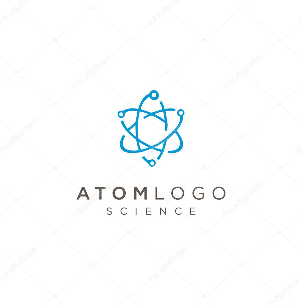 Atom Logo, Molecule Logo Vector Icon Stock Illustration of formula, illustration