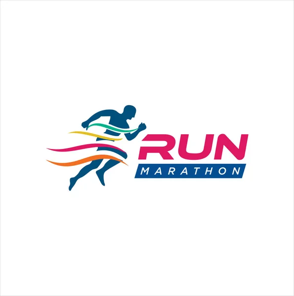 Run Logo Design vector Stock symbol . Running logo sport concept . running marathon Logo Design Template .