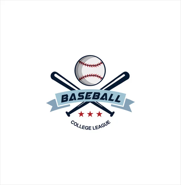 Béisbol Campeonato Logo Diseño Inspiración Logo Plantilla Plantilla Logotipo Béisbol — Vector de stock