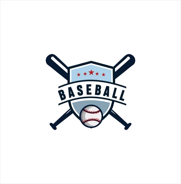 Béisbol Campeonato Logo Diseño Inspiración Logo Plantilla Plantilla Logotipo Béisbol — Vector de stock