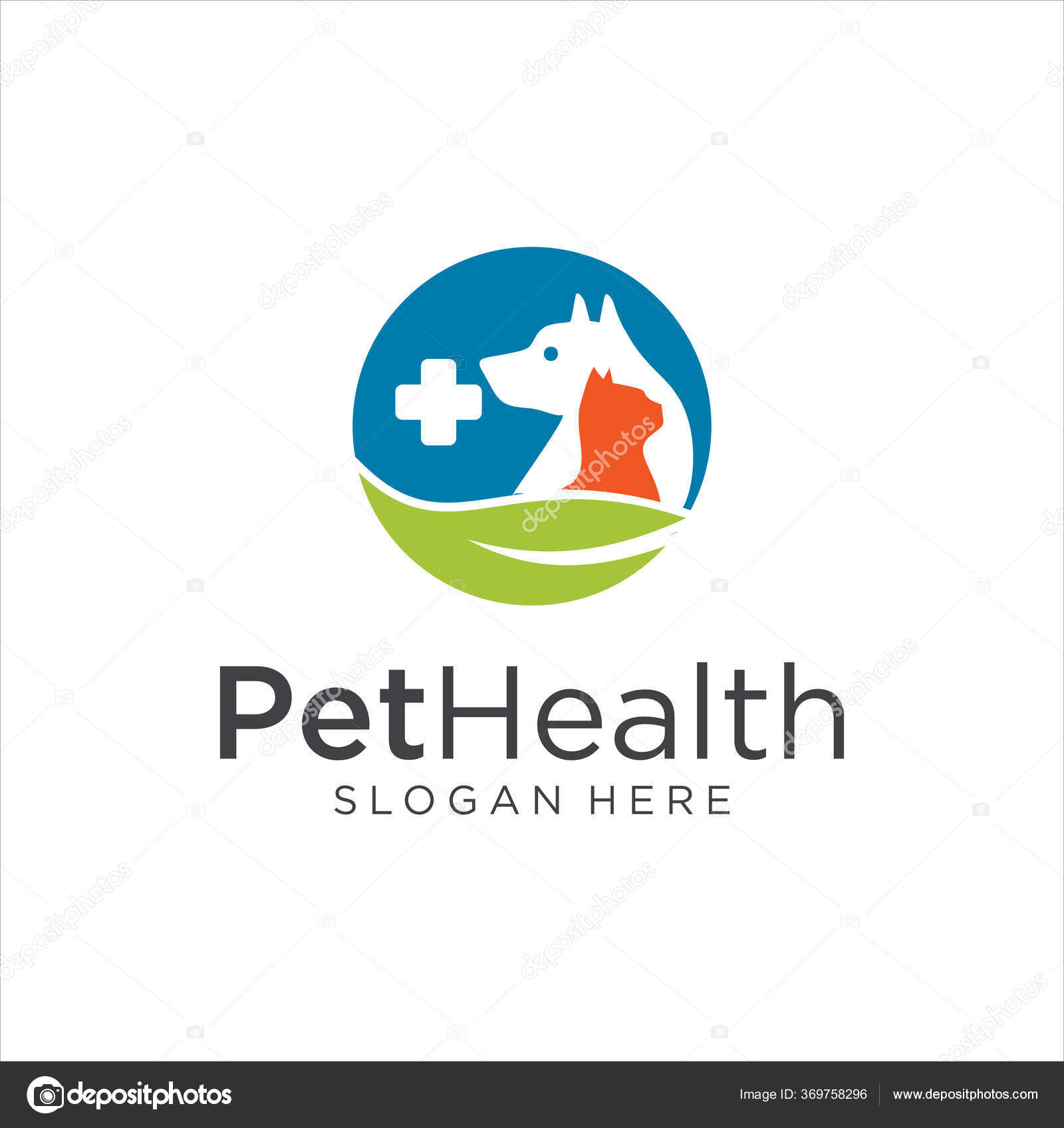 Pet Shop Logo Pet Logo Design Dog Cat Logo Animal Stock Vector