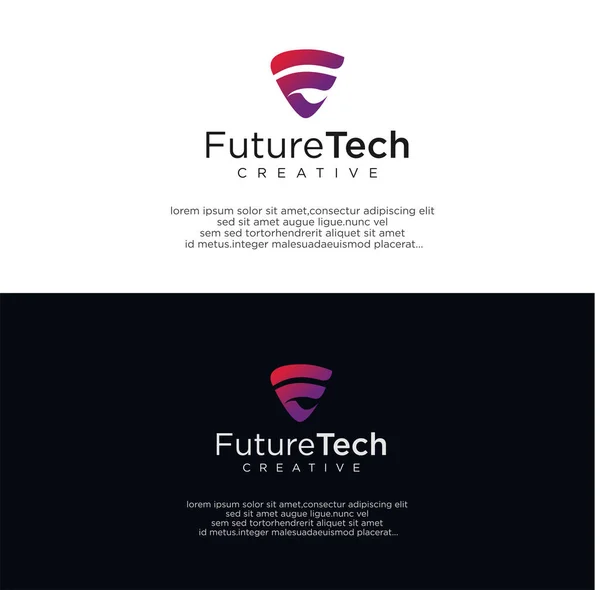 List Trójkąt Logo Tech Design Wektor Ilustracja Zapasów Trójkąt Tech — Wektor stockowy